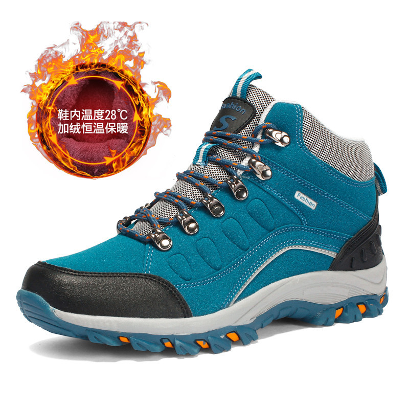 WWSS23122 Dropshipping Custom Logo Winter Men's and women's Waterproof Hiking Shoes New Outdoor Snow Boots for Men
