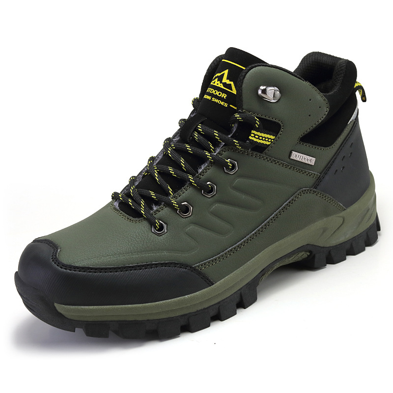 WWSS23123 Men's High Top Comfortable Wear-resistant waterproof Outdoor Hiking Boots Men's Fashion Large Size Hiking Boots Shoes